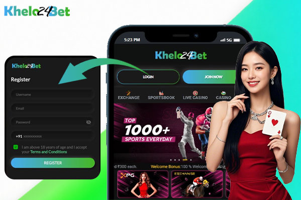 Simple Khelo24bet Registration Process